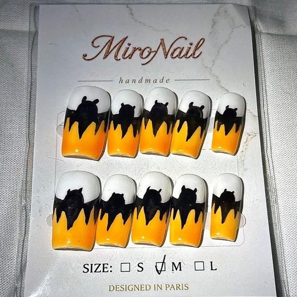 Unbranded Yellow and Orange Nails